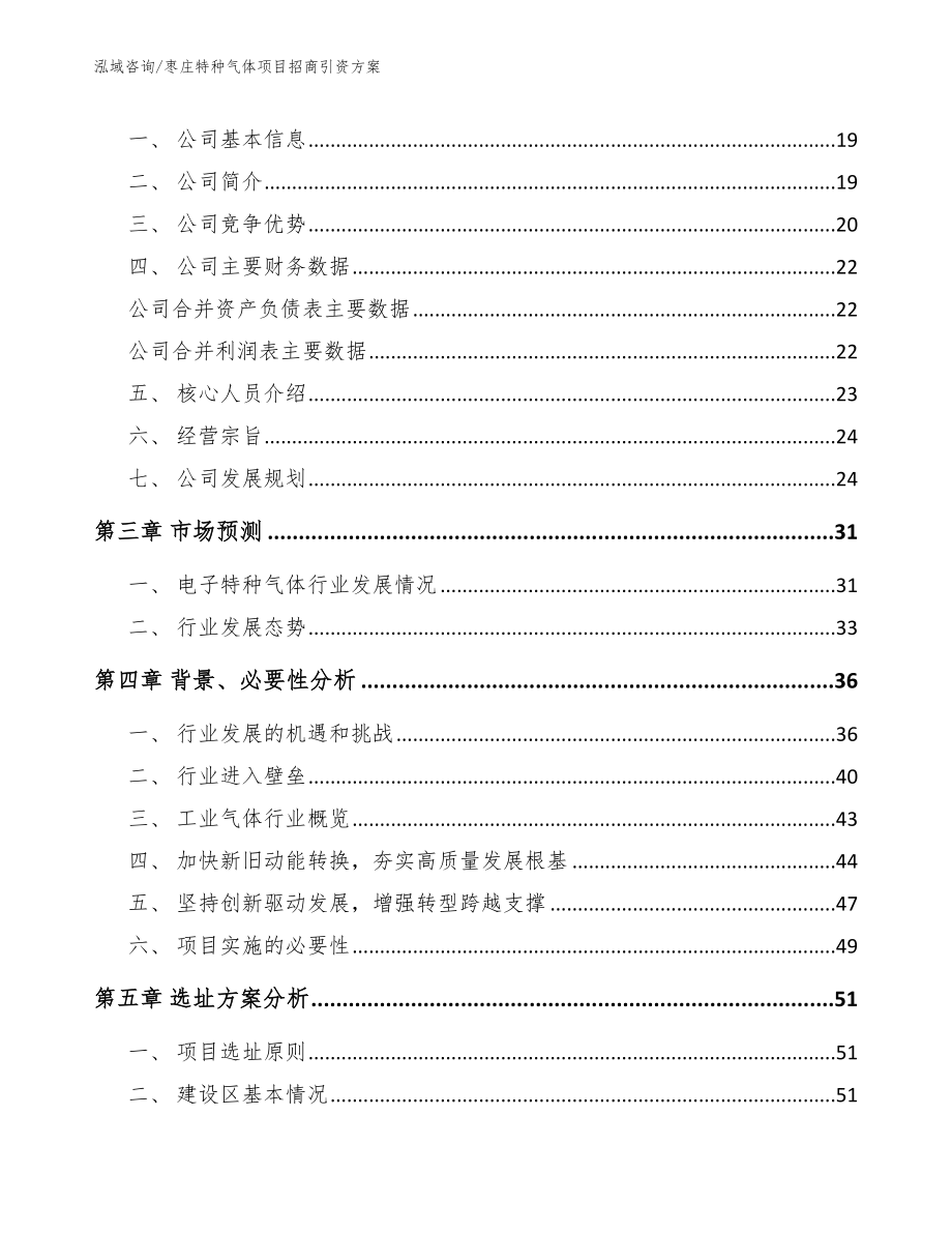 枣庄特种气体项目招商引资方案_模板_第4页