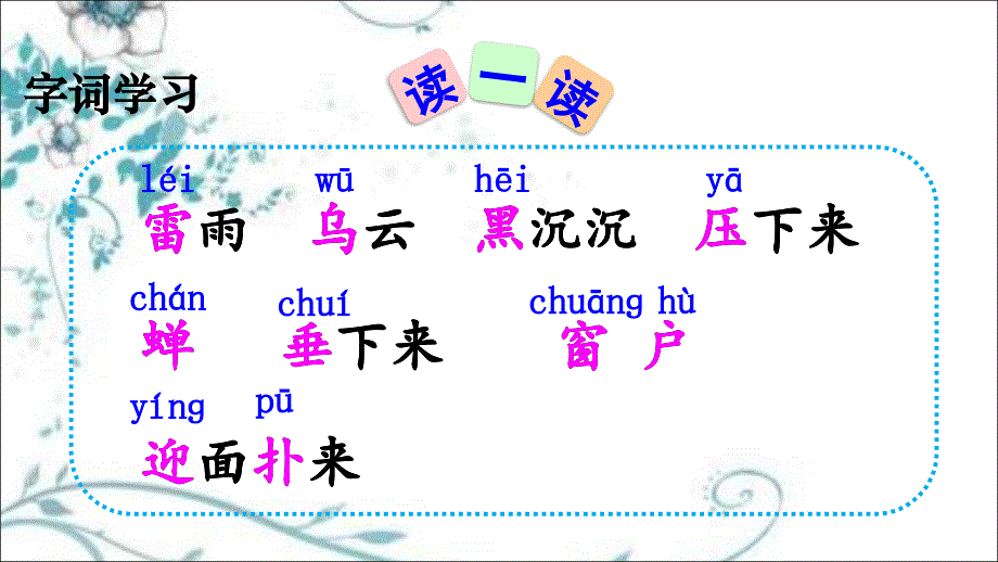 《雷雨》第一课时教学设计ppt课件_第4页