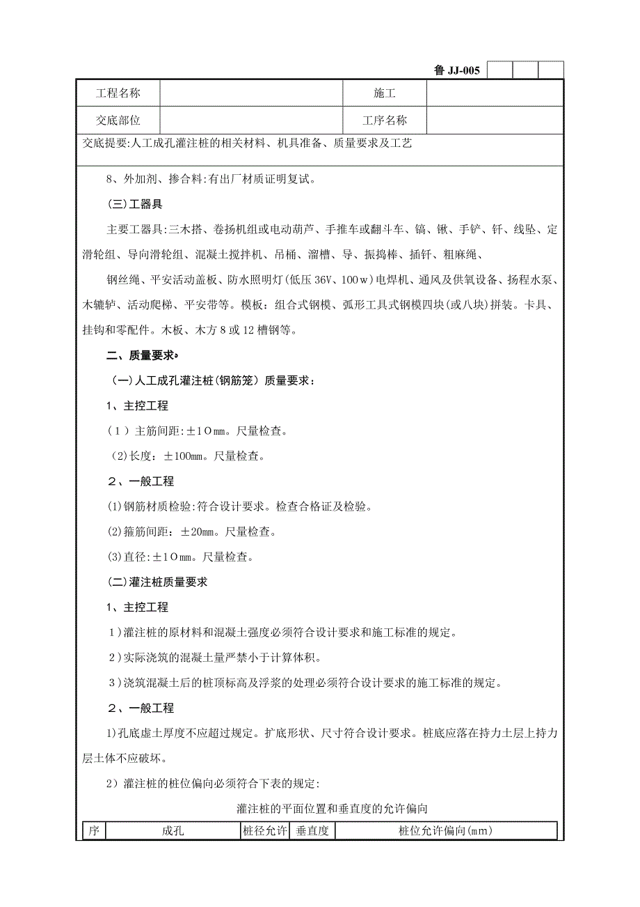 人工成孔灌注桩工程技术交底_第2页