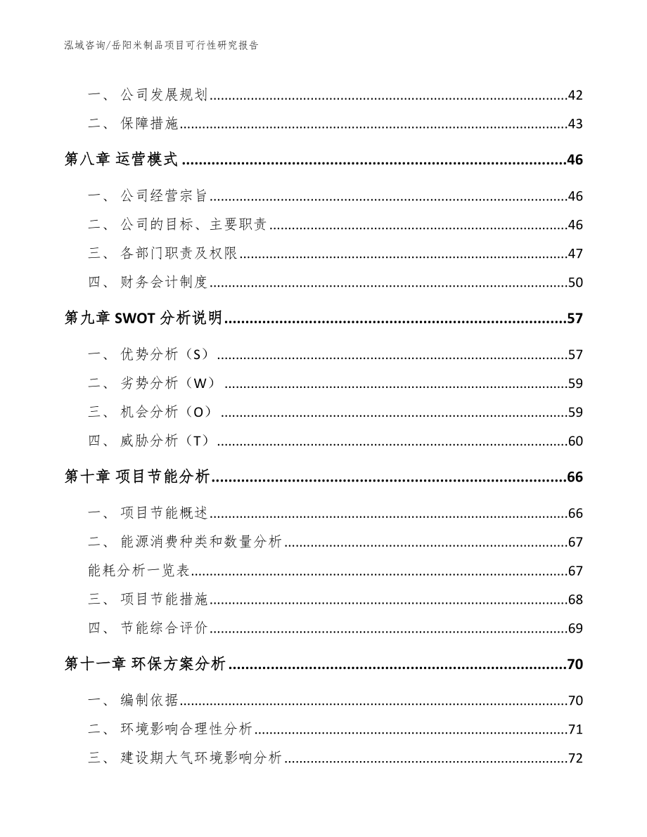 岳阳米制品项目可行性研究报告范文参考_第4页