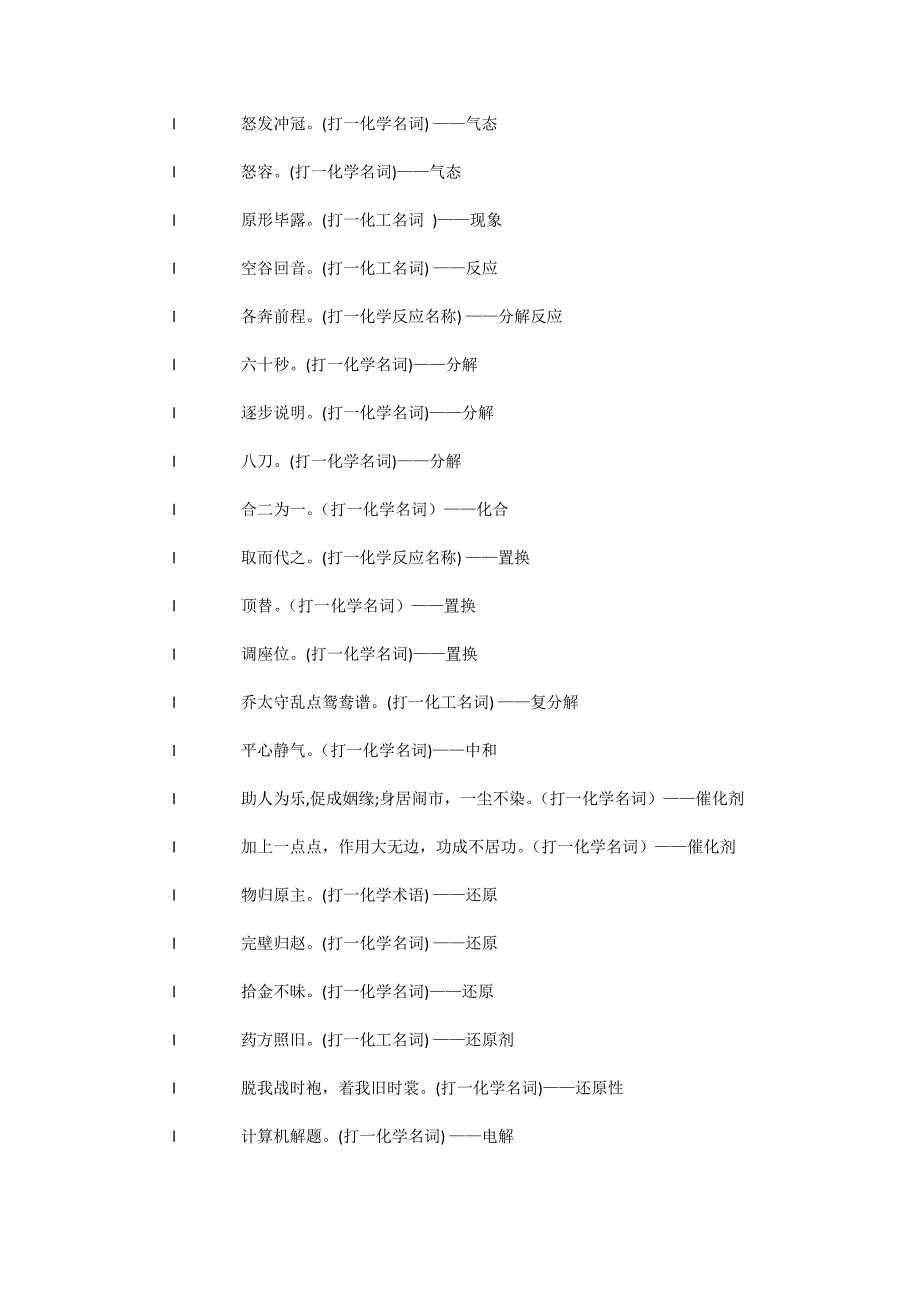 有趣的化学元素谜语大全_第3页