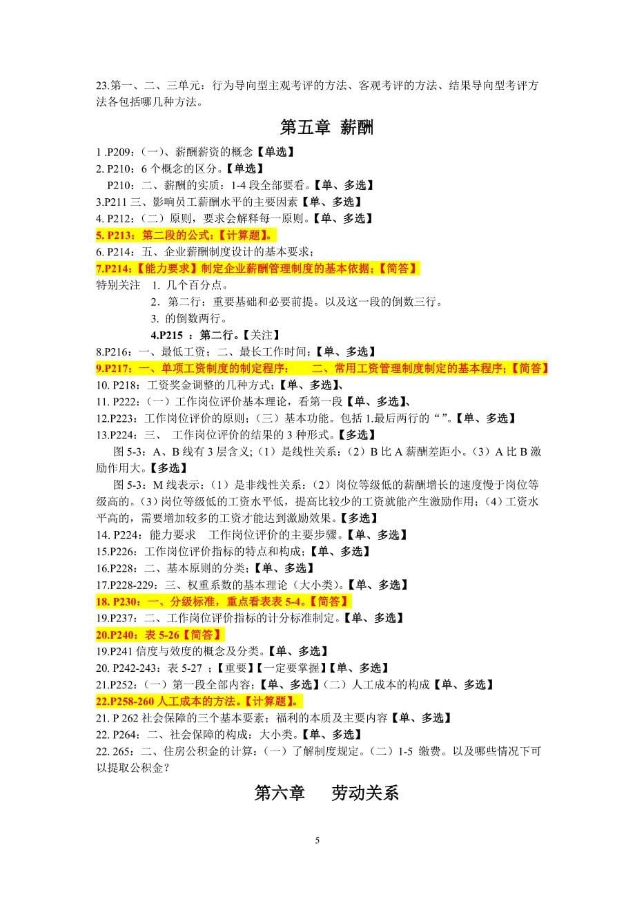 人力资源三级重点2012.12(雨旸教育整理).doc_第5页