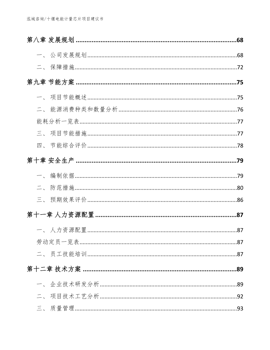 十堰电能计量芯片项目建议书模板参考_第4页