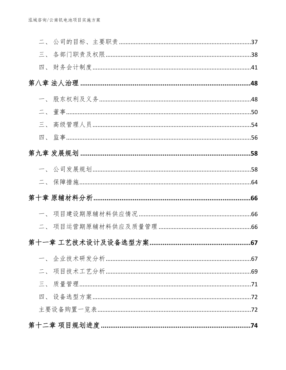 云南钒电池项目实施方案（模板）_第3页