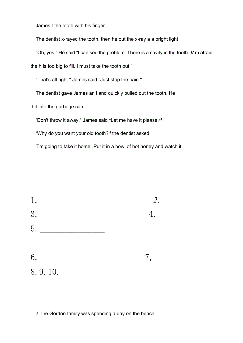 妙语短篇C1首字母填词测试题_第2页