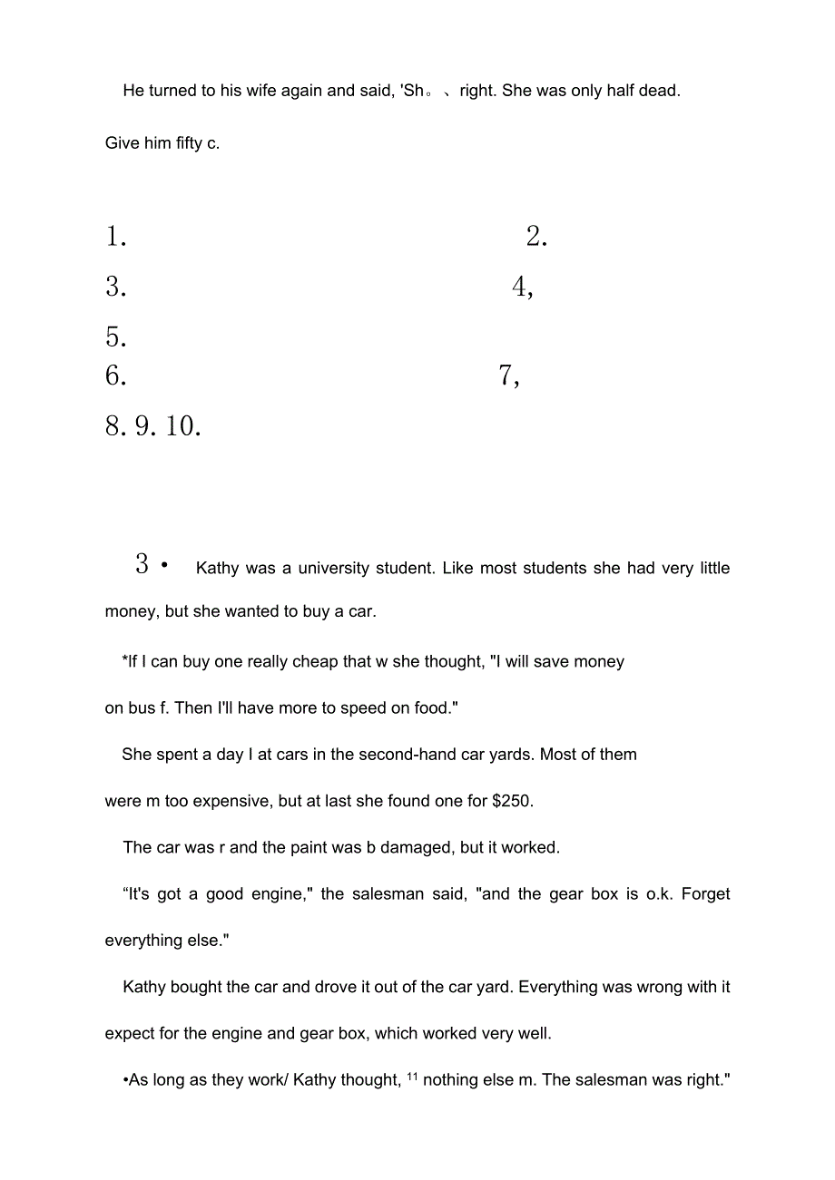 妙语短篇C1首字母填词测试题_第4页