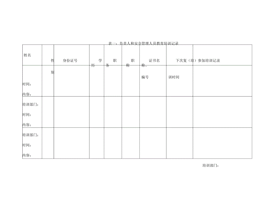 安全培训台账.docx_第1页