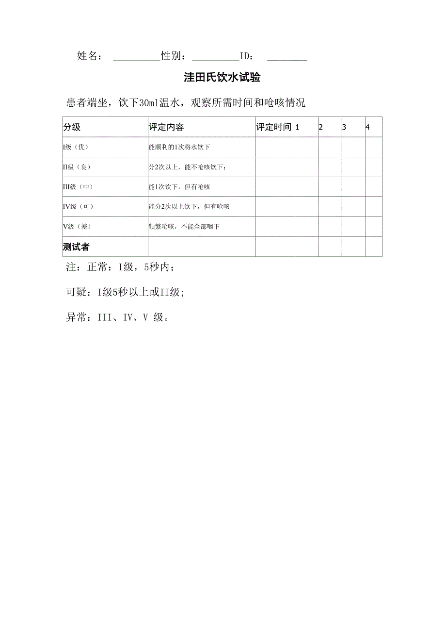 脑中风评估表_第1页