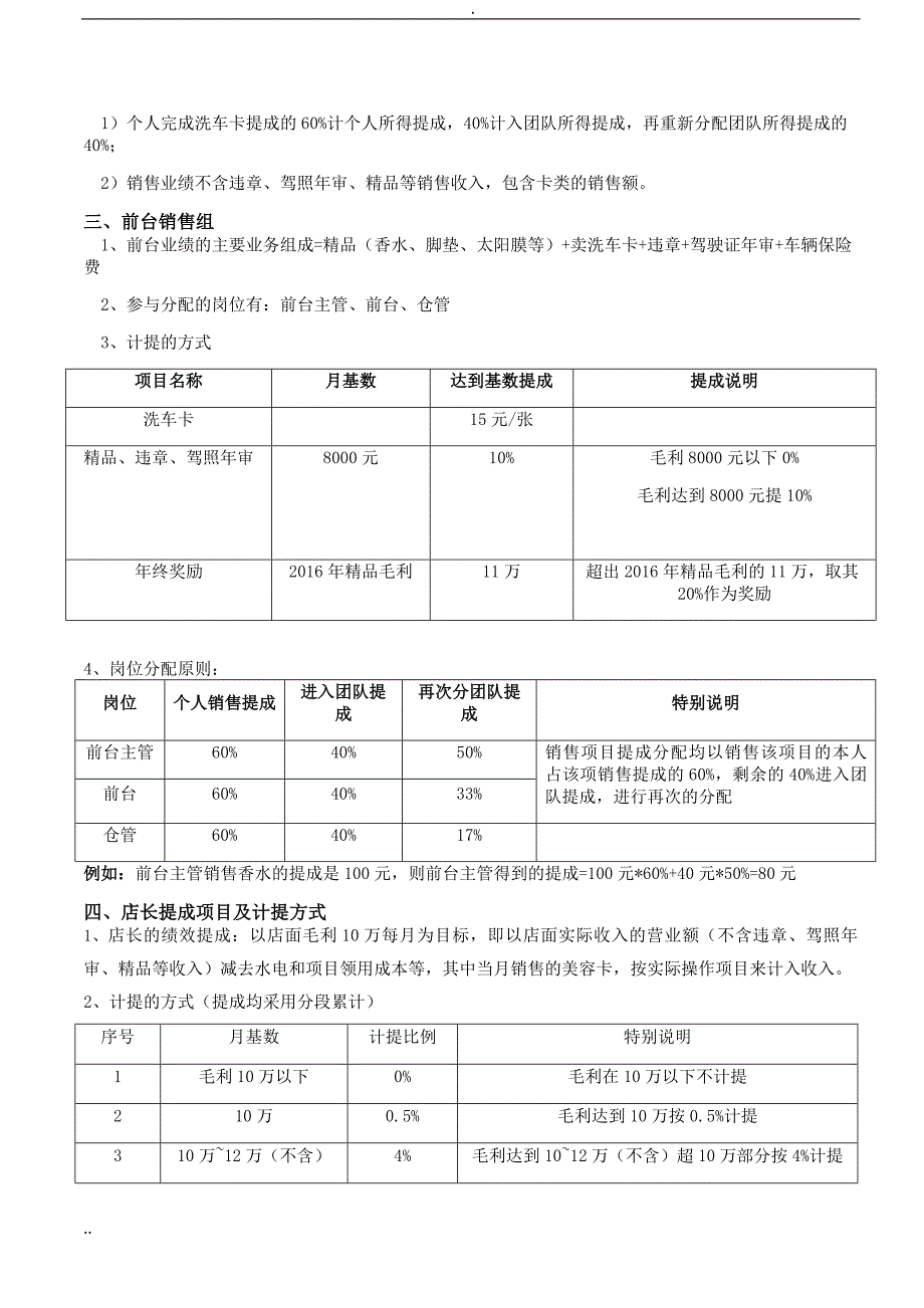 汽车美容店绩效方案_第4页