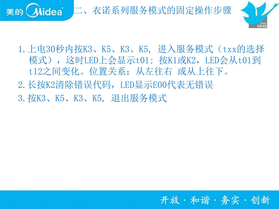 xmgdkj滚筒洗衣机电脑板服务模式介绍_第4页