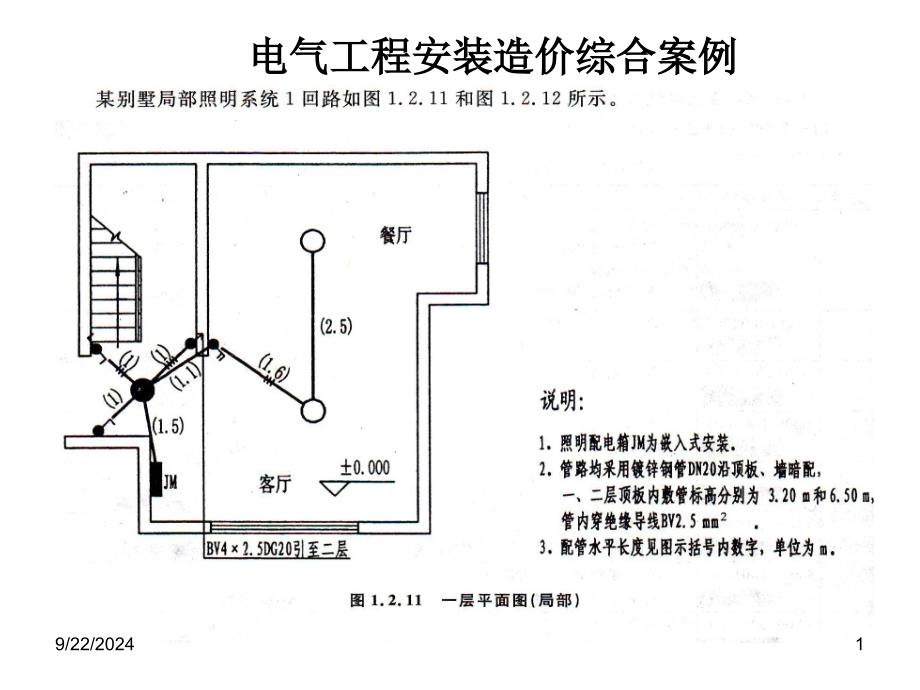 电气工程安装造价综合案例_第1页