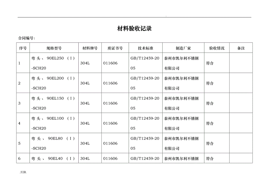 压力管道竣工资料全_第4页