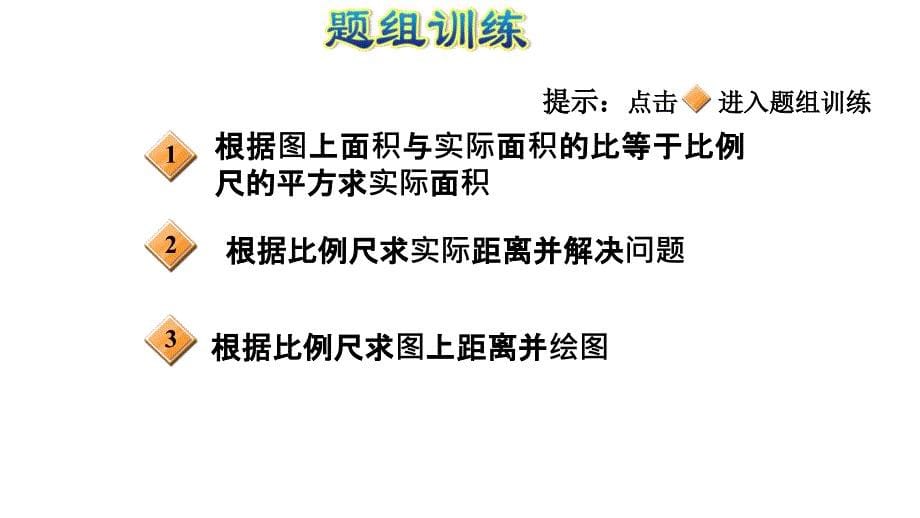 六年级上册数学习题课件第6单元第13招比例尺的应用E38080冀教版共11张PPT_第5页