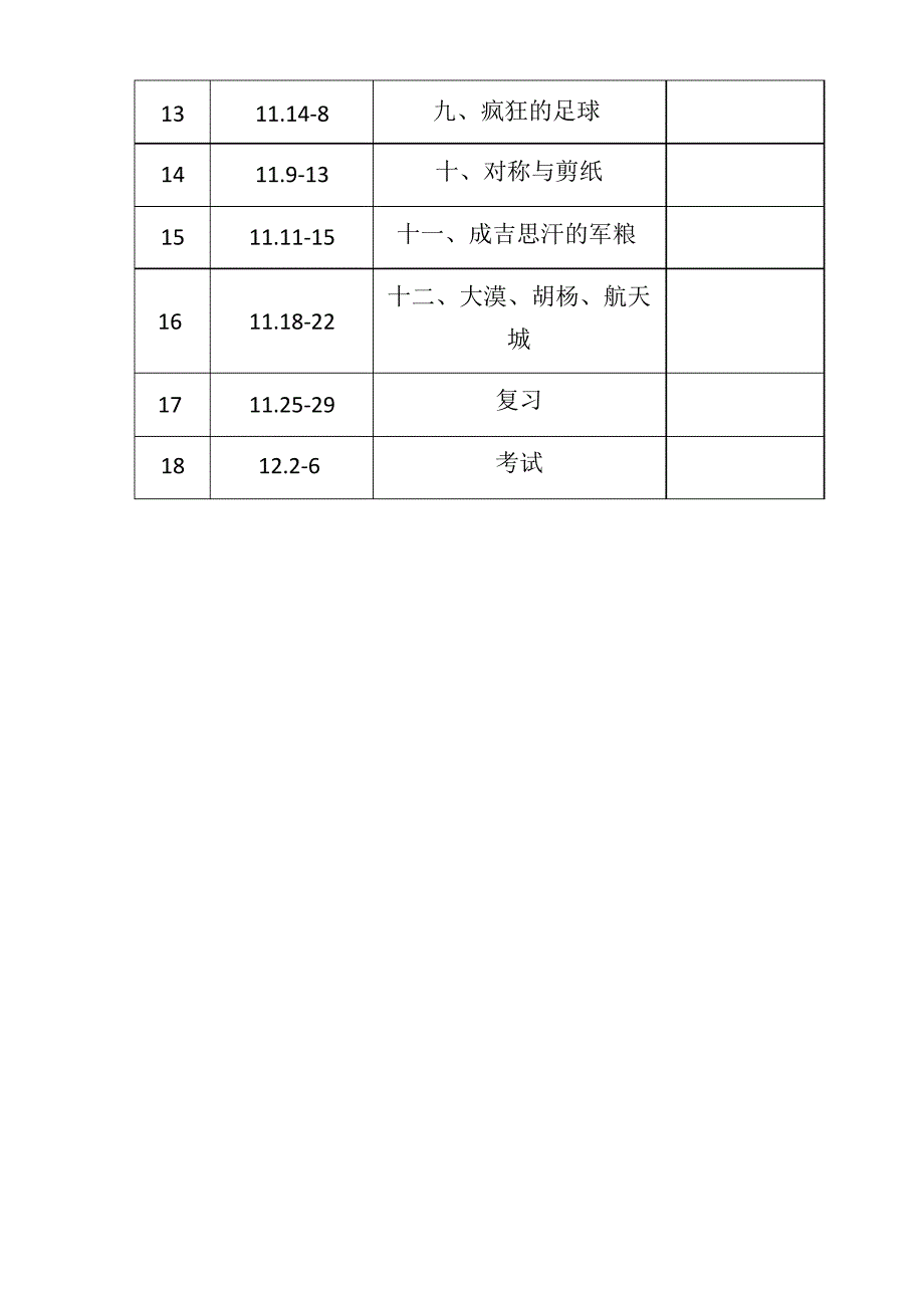 小学五年级研究性学习课程教学计划_第4页