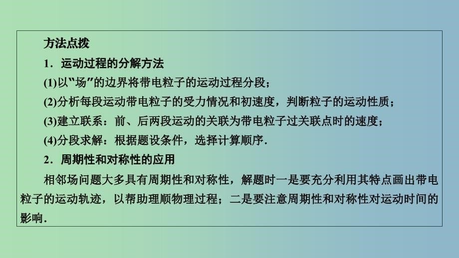 高三物理二轮复习专题三电场和磁场第3讲带电粒子在复合场中的运动课件.ppt_第5页