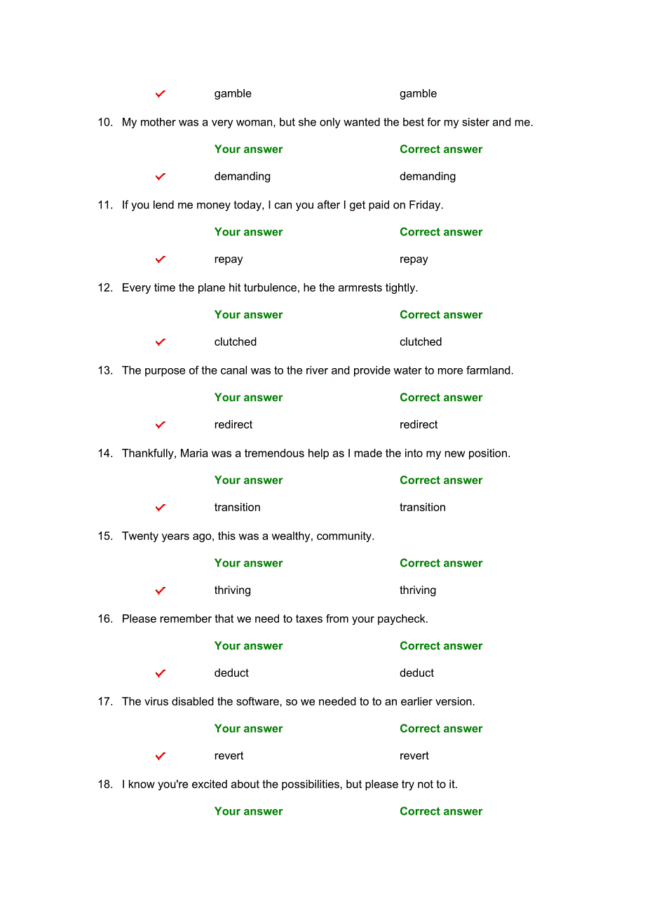 新标准英语综合教程4unittest单元测试1-5答案_第2页