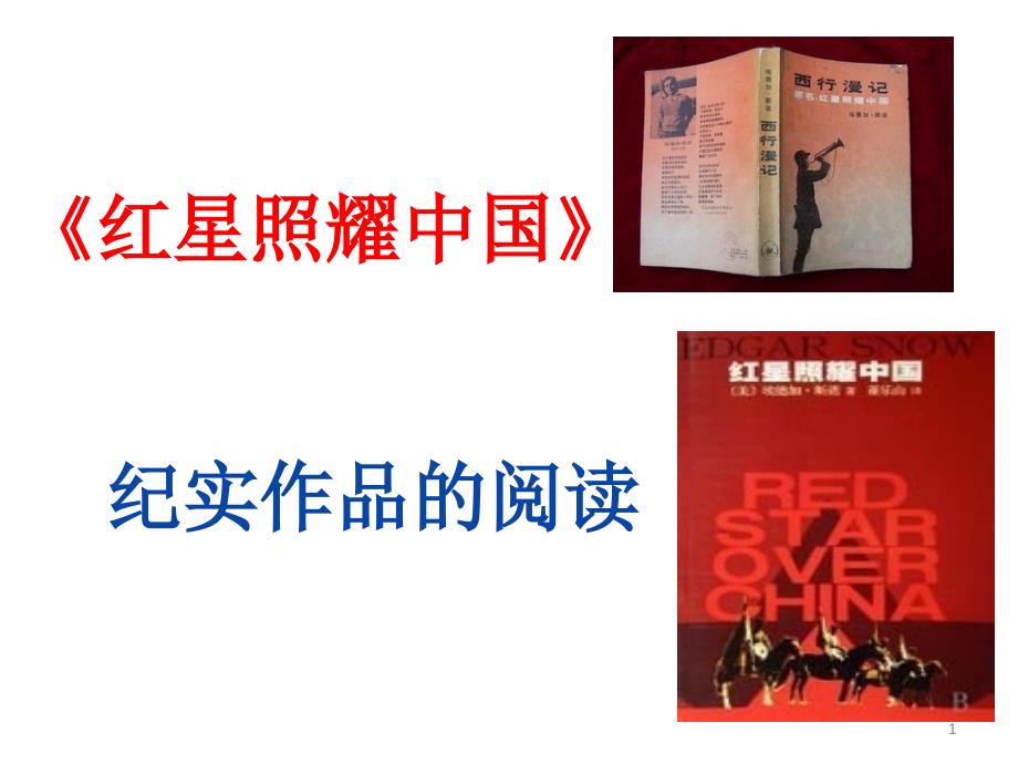 红星照耀中国阅读指导ppt课件_第1页