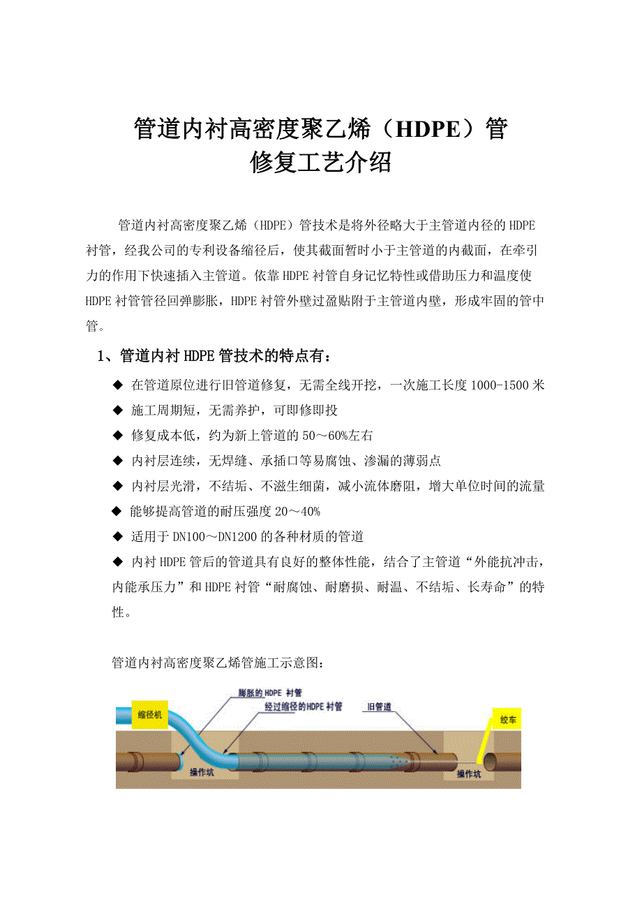 管道内衬高密度聚乙烯管工艺介绍.doc_第1页