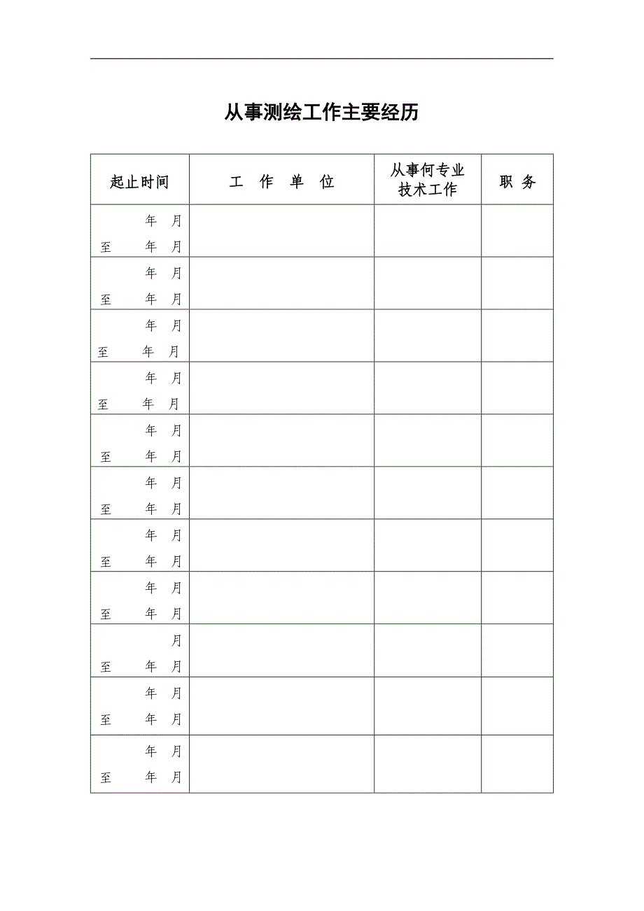 中华人民共和国注册测绘师资格考核认定申报表.doc_第4页