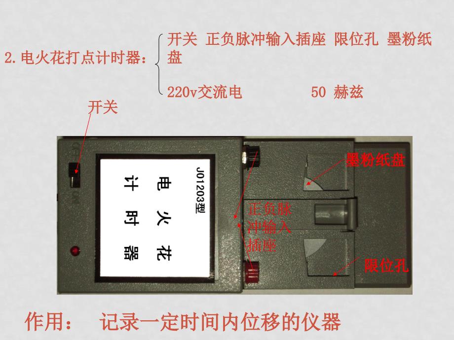 高中物理：1.4《实验：用打点计时器测速度》课件（2）（新人教版必修1）_第3页