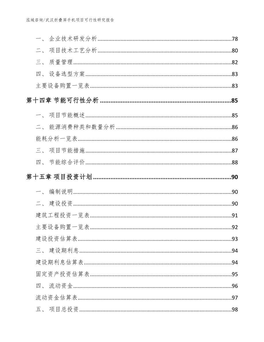 武汉折叠屏手机项目可行性研究报告【范文】_第5页