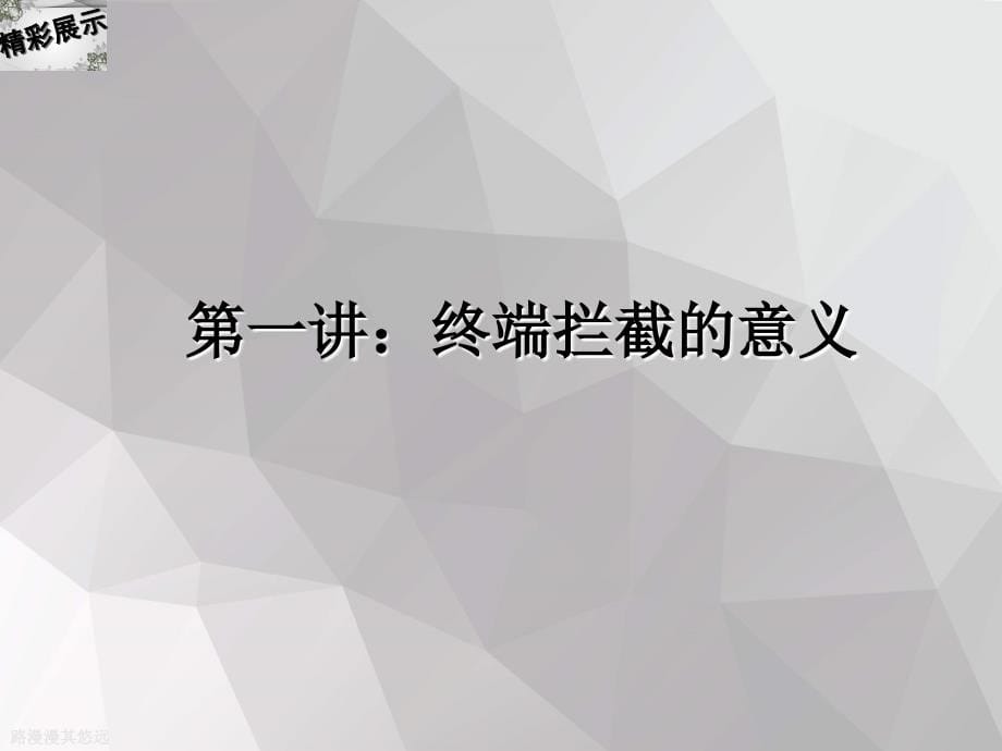 终端拦截营销模式的意义与原理课件_第5页