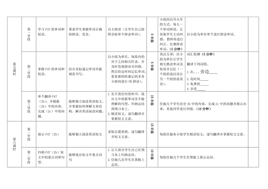 七年级英语unit8导学案_第4页