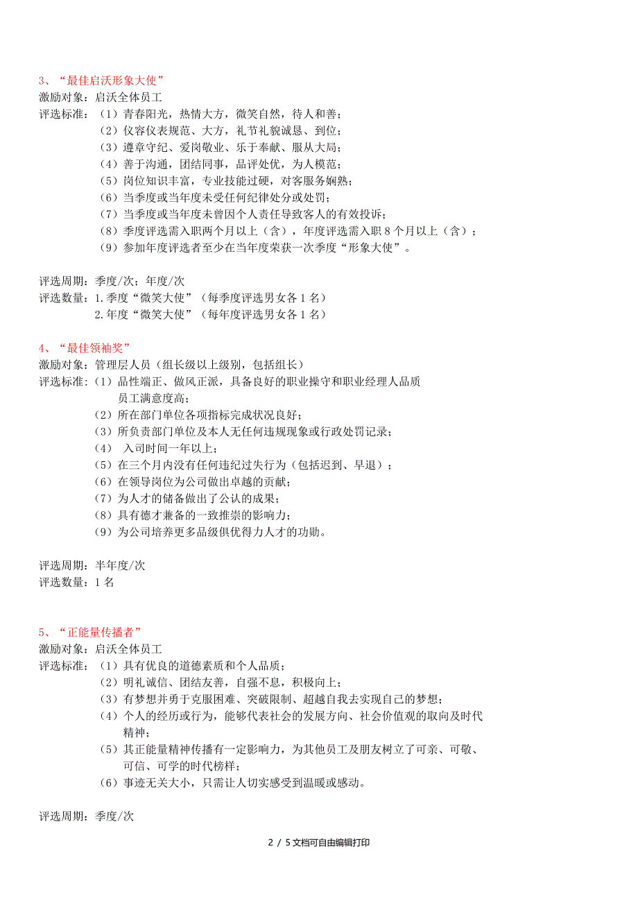 荣誉体系方案项目_第2页