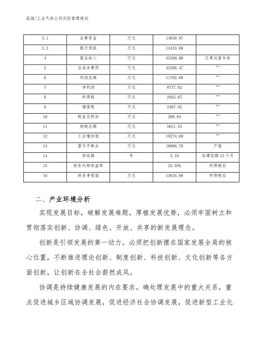 工业气体公司风险管理规划【参考】_第5页