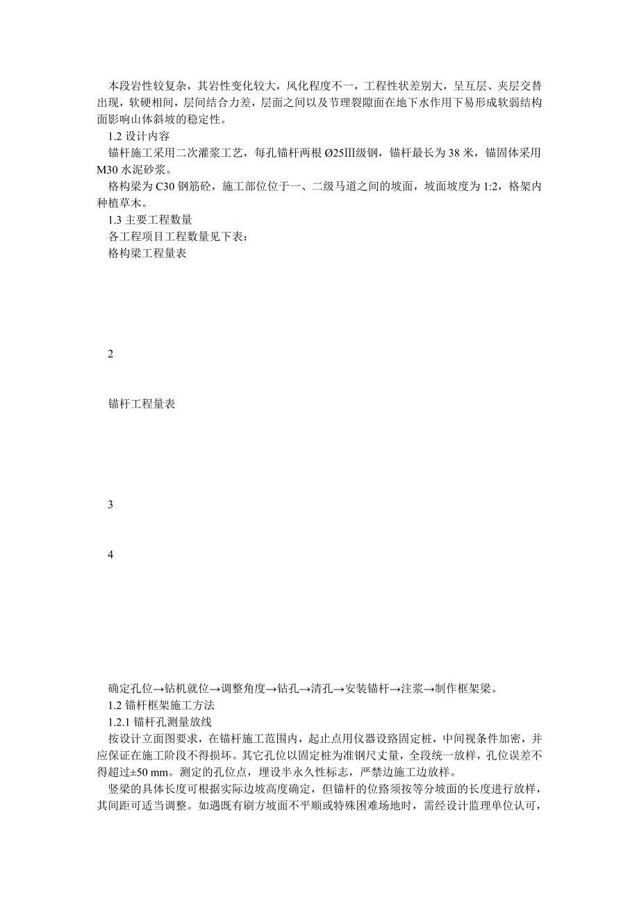 锚杆格构梁高边坡施工方案_第2页