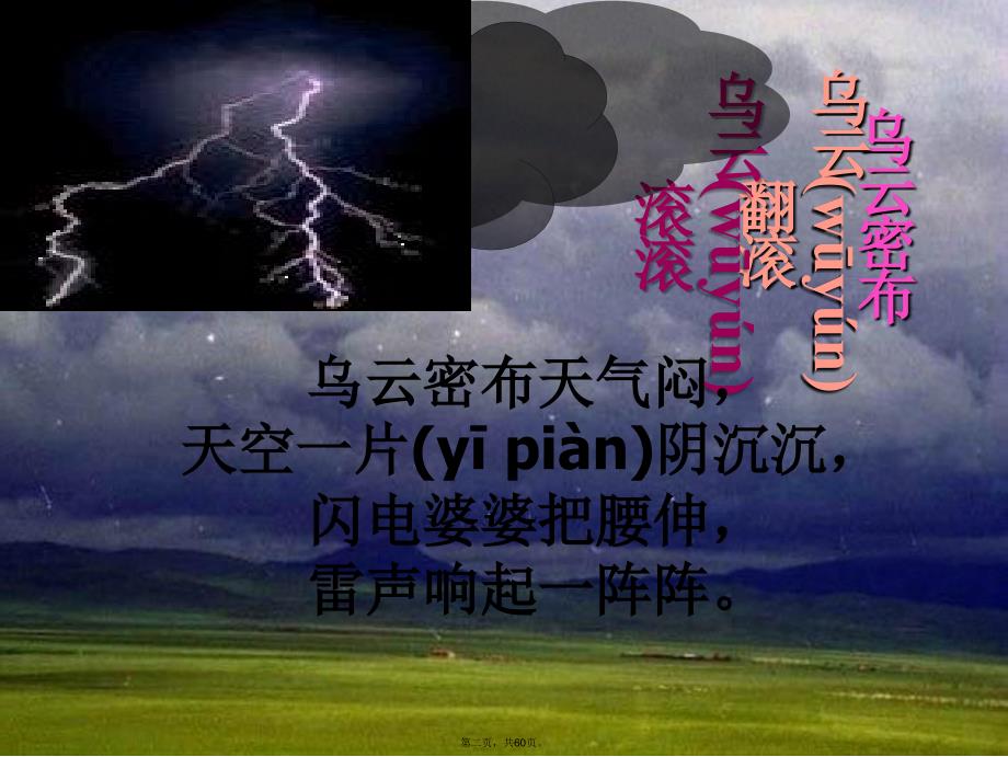 人教版小学一年级语文下册16《要下雨了》课件讲解学习_第2页