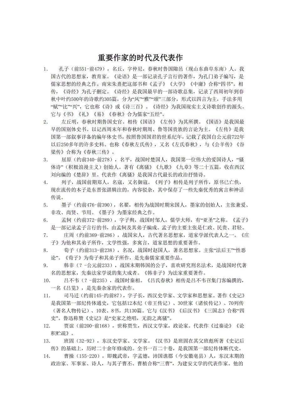 初中语文文学常识（教育精品）_第4页
