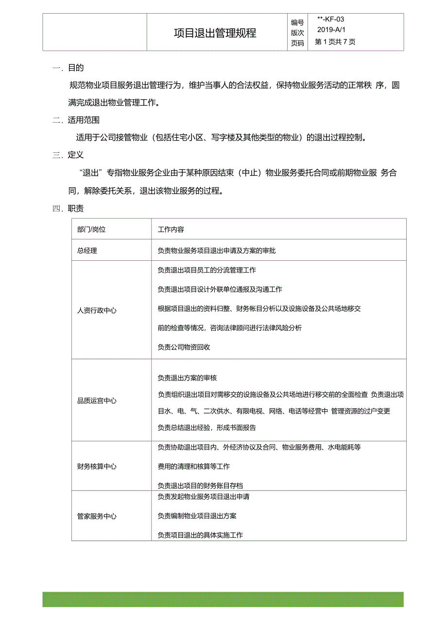 项目退出管理规程_第1页