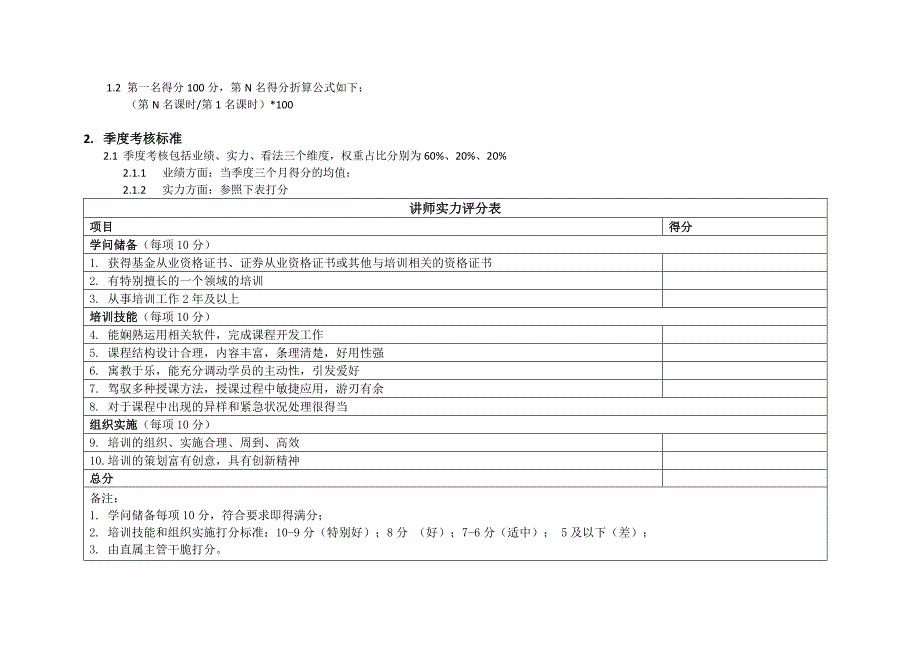 培训部绩效考核制度_第3页