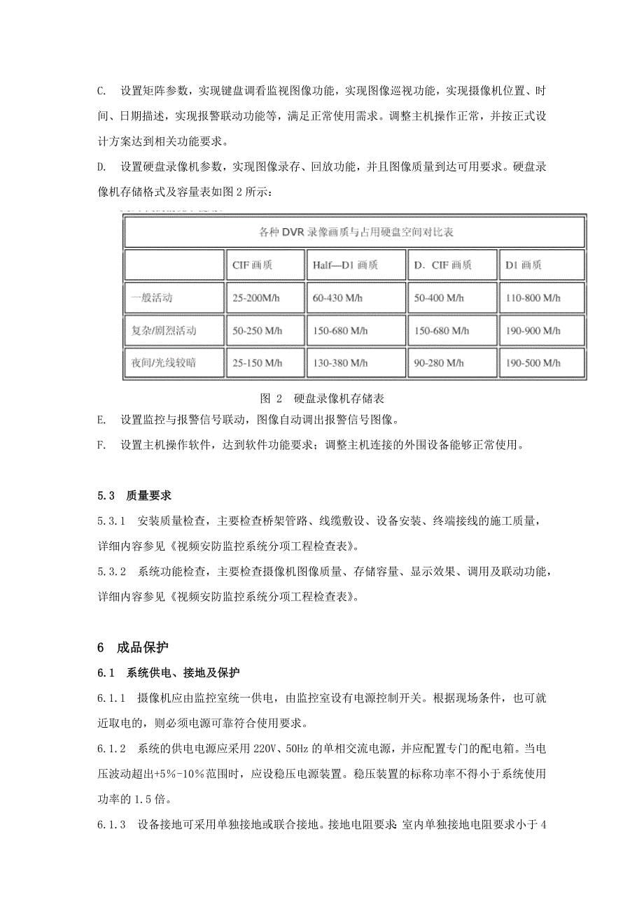 电视监控系统安装施工工艺标准_第5页