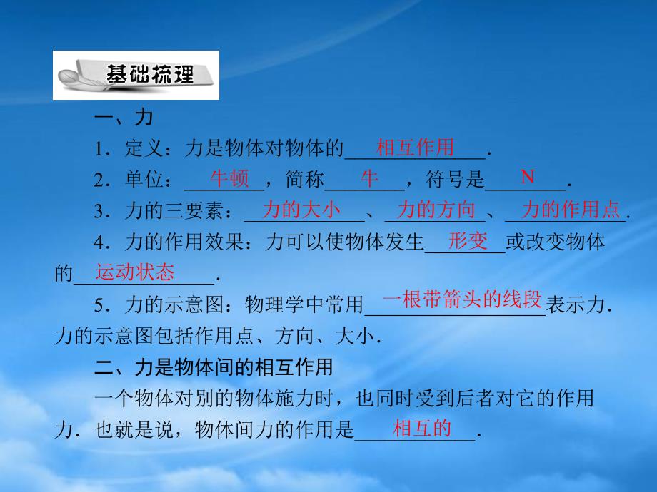 九级物理第十二章四力课件人教新课标_第2页