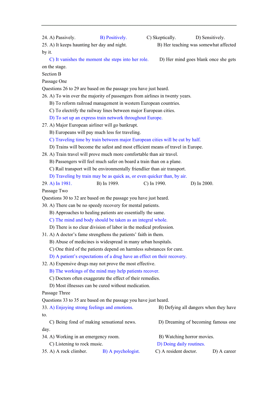 07-11历年大学英语六级听力真题及答案(供速记用)_第5页