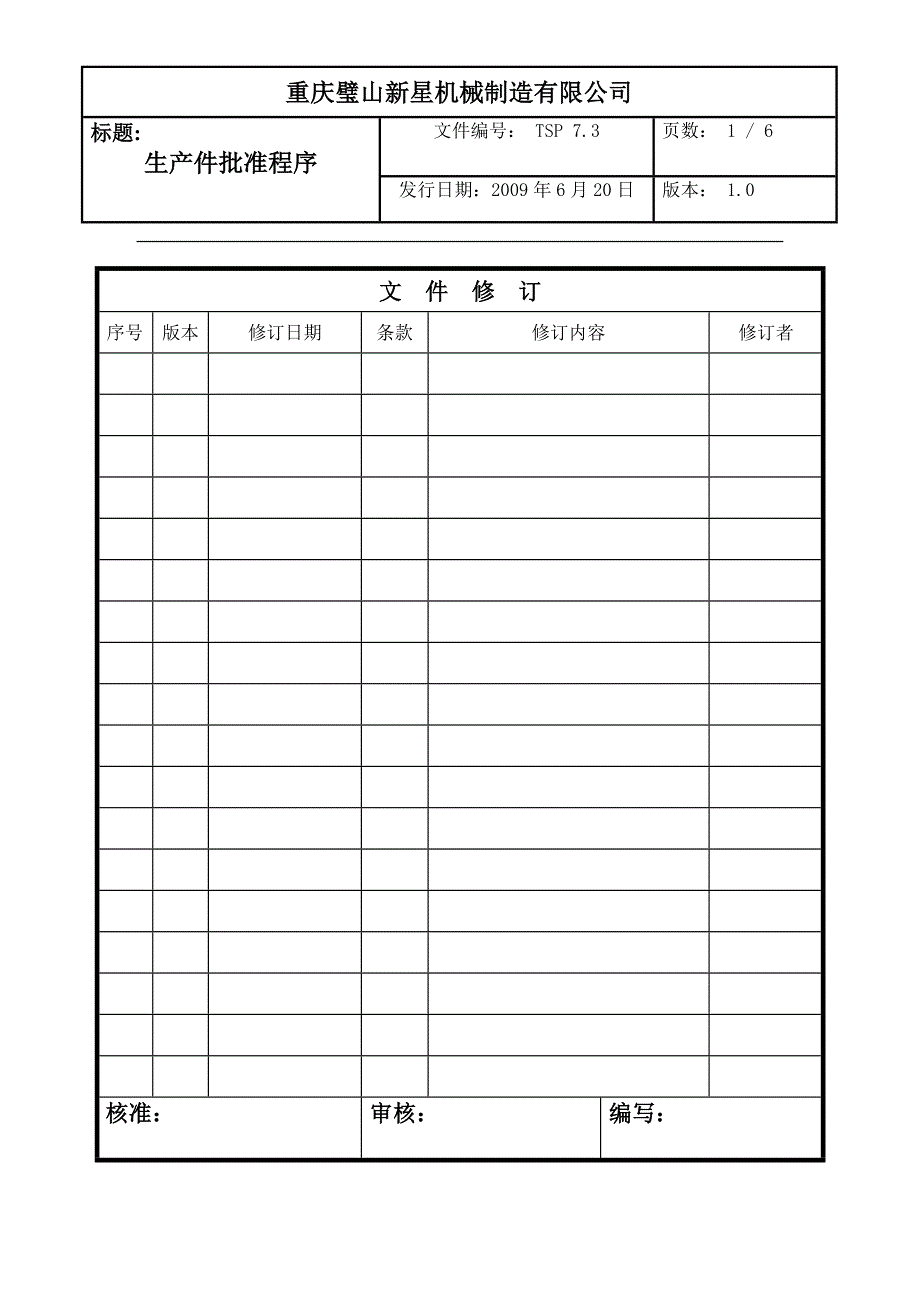 生产件批准程序资料_第1页