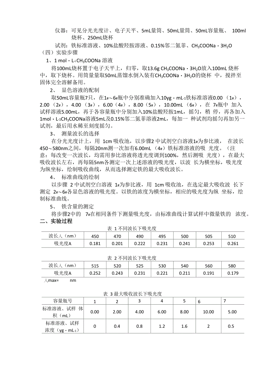 邻二氮菲分光光度测定铁的含量_第2页