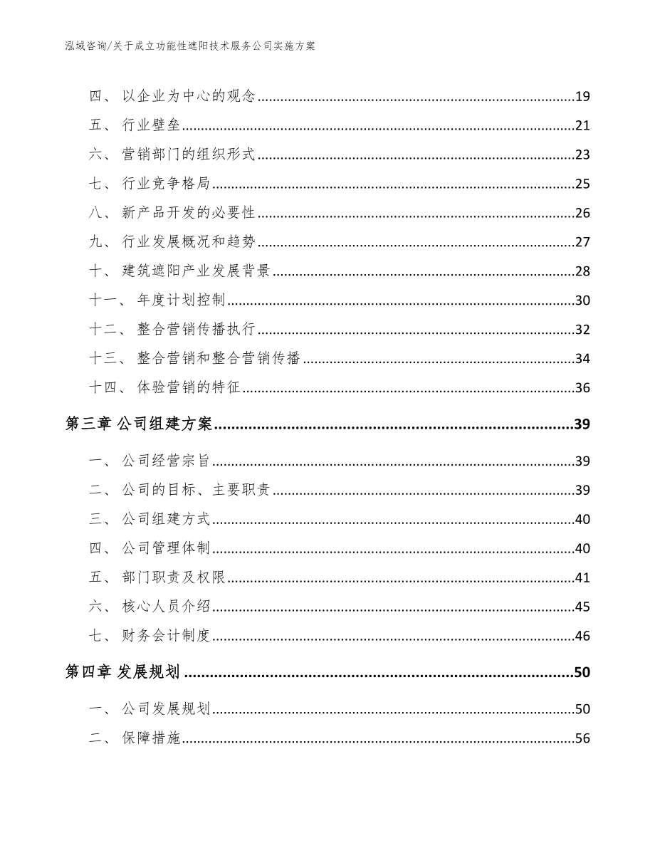 关于成立功能性遮阳技术服务公司实施方案_第4页