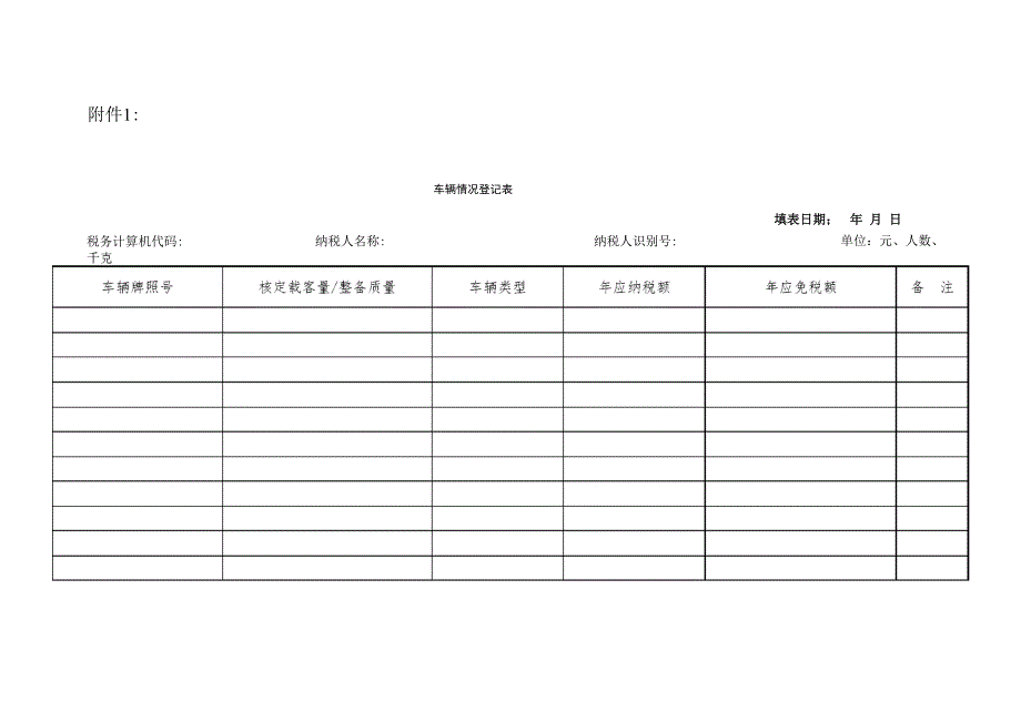 车辆情况登记表_第1页