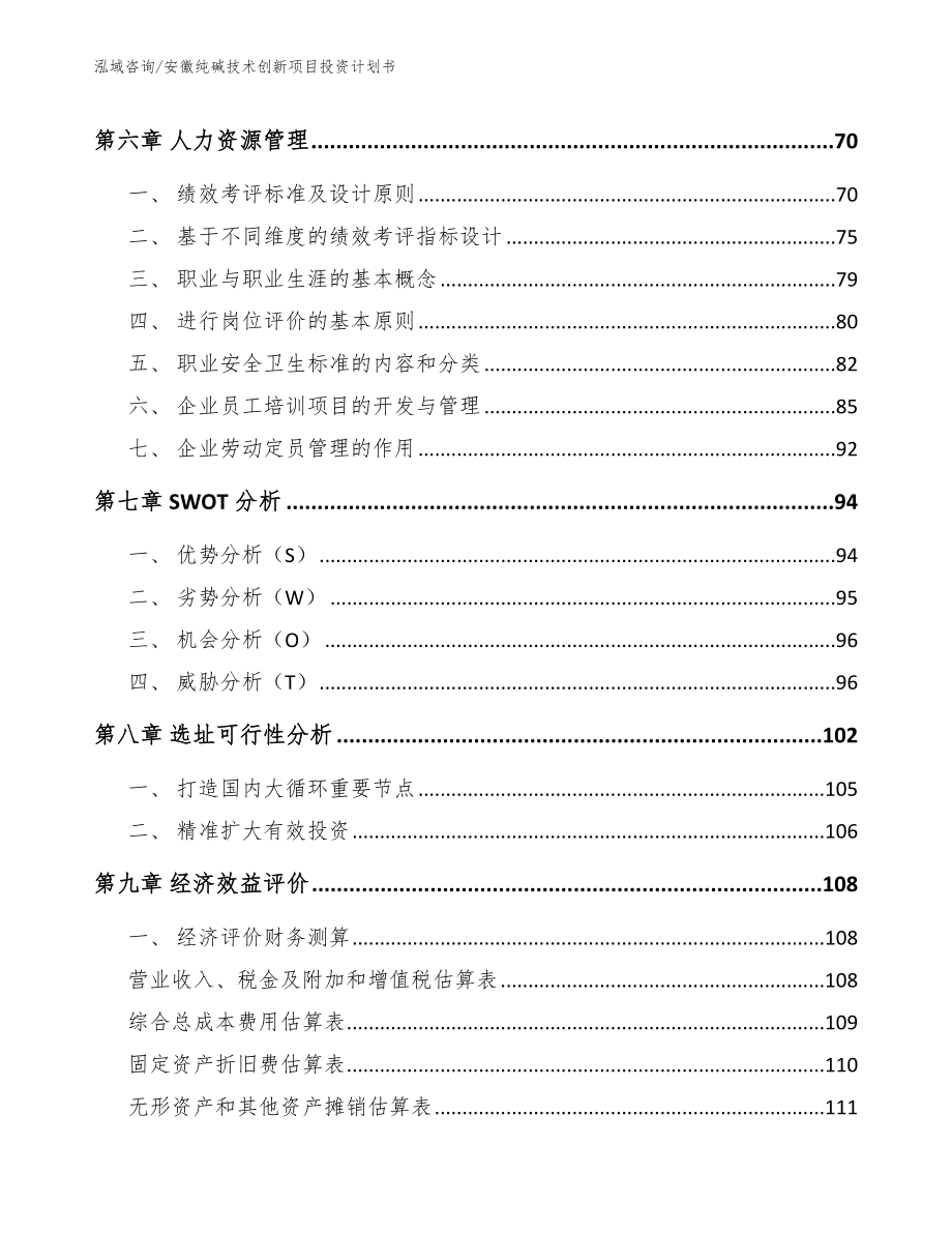 安徽纯碱技术创新项目投资计划书_第4页