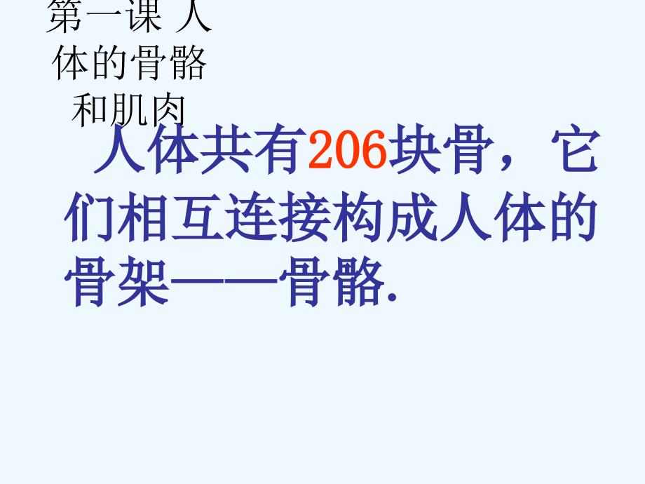 第一课 人体的骨骼和肌肉_第2页