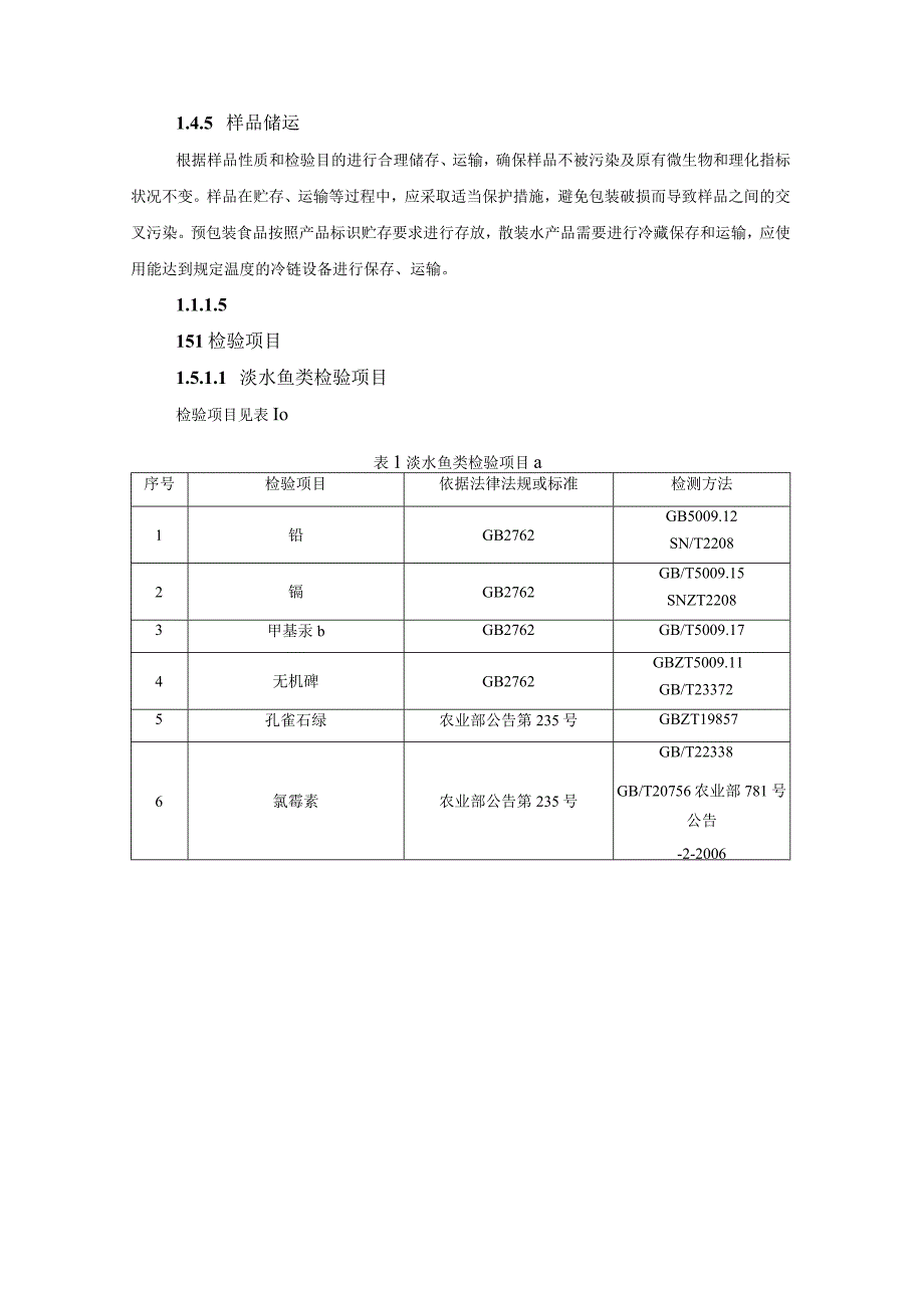 水产及水产制品安全监督抽检和风险监测实施细则_第4页