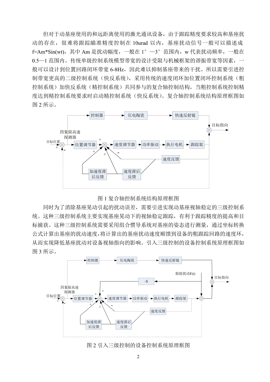 激光载波测控与通讯技术研究高精度跟踪瞄准系统方案设计报告_第4页