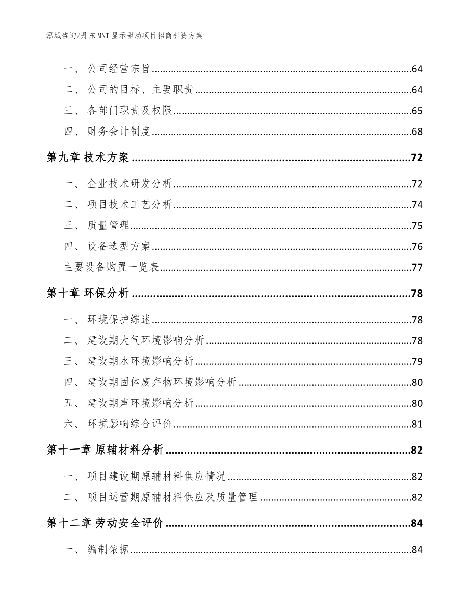 丹东MNT显示驱动项目招商引资方案模板范文_第3页