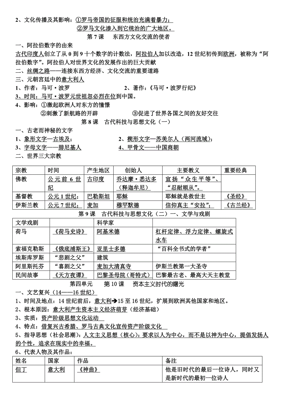 九年级上册基础知识（全册）.doc_第3页