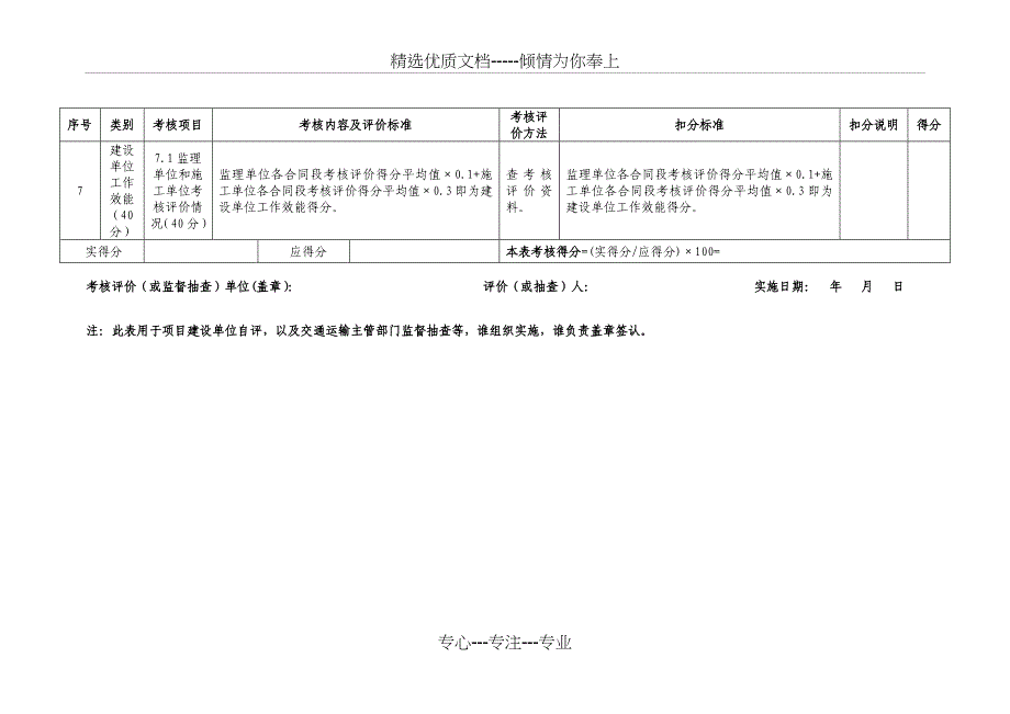 2018年新规(交通部)业主“平安工地’考核表_第4页