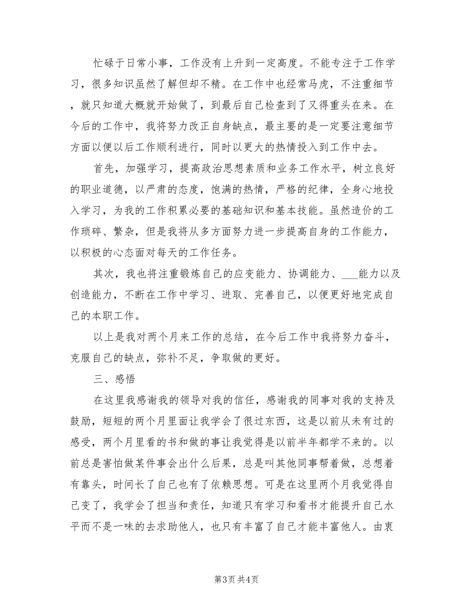 2022年财务试用期3个月工作小结_第3页