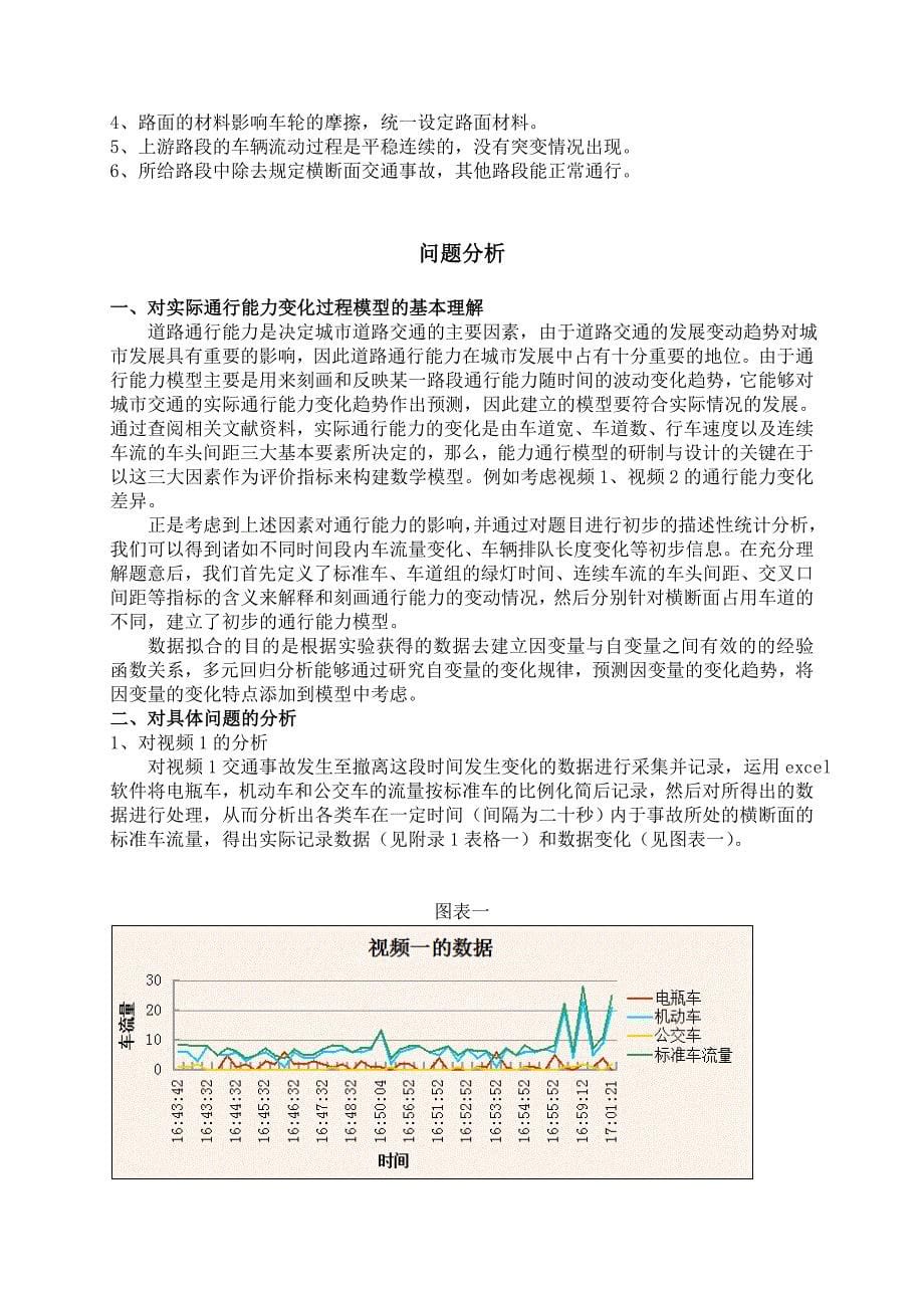 车道被占用对城市道路通行能力的数学建模比赛论文--本科毕业设计论文.doc_第5页